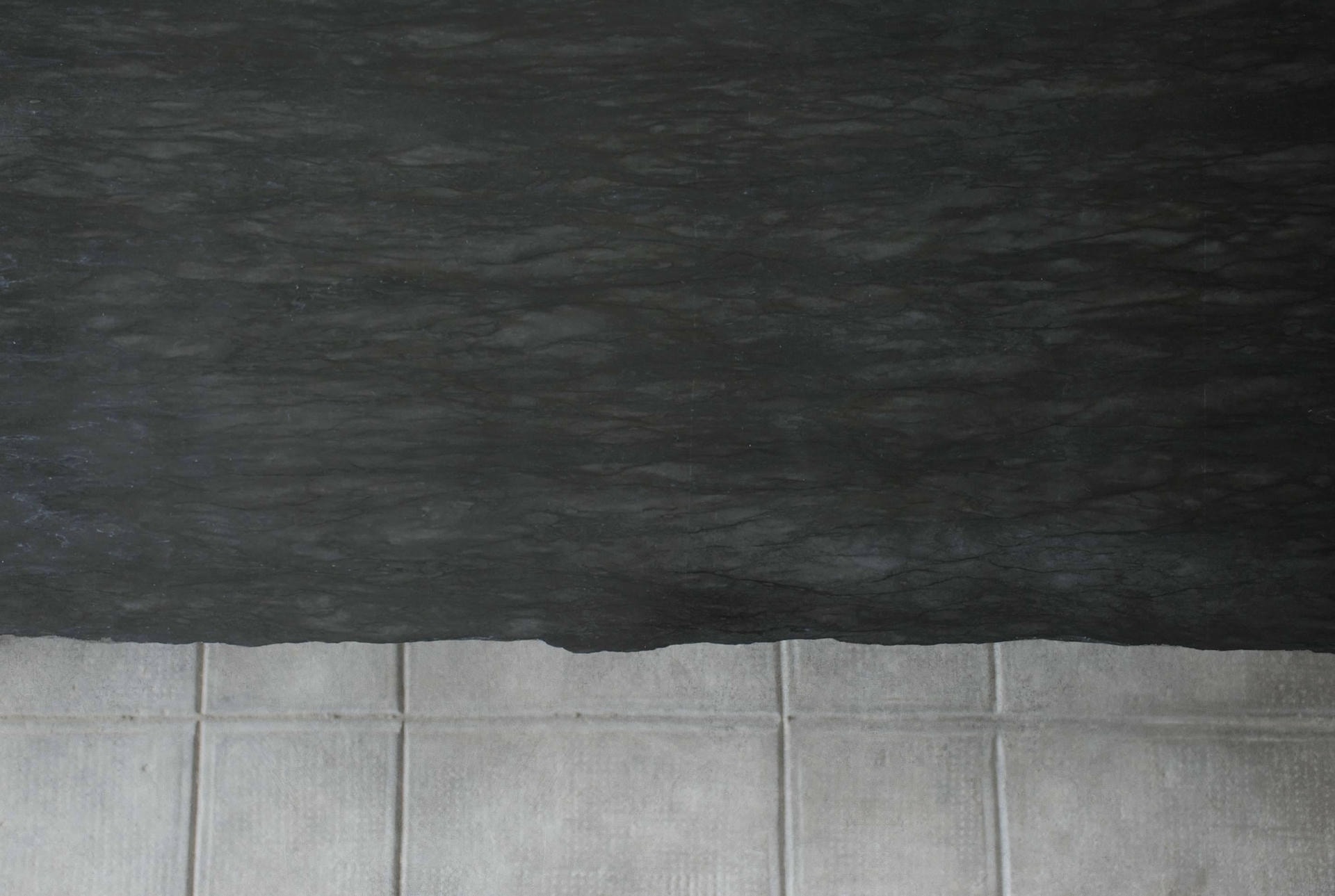 Sculpted Natural Black Marble Slate Coffee Table by Frederic Saulou 8