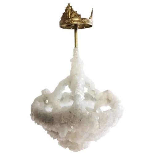 Small Overgrown Unique Crystal Chandelier by Mark Sturkenboom 1