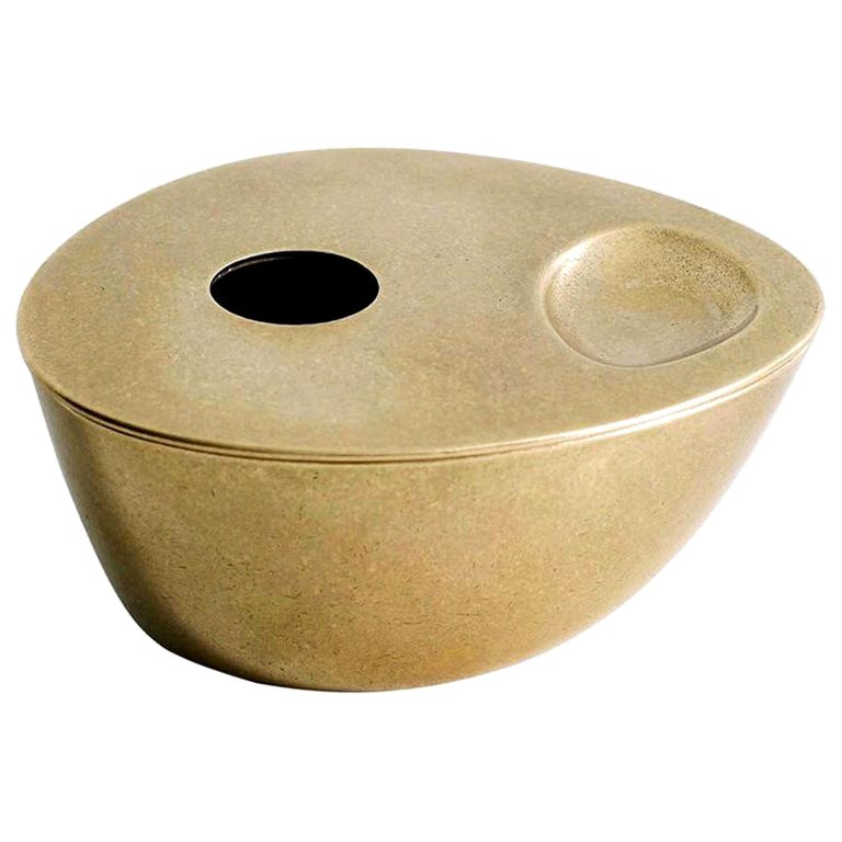 Solid Brass Oil Burner by Henry Wilson - Galerie Philia