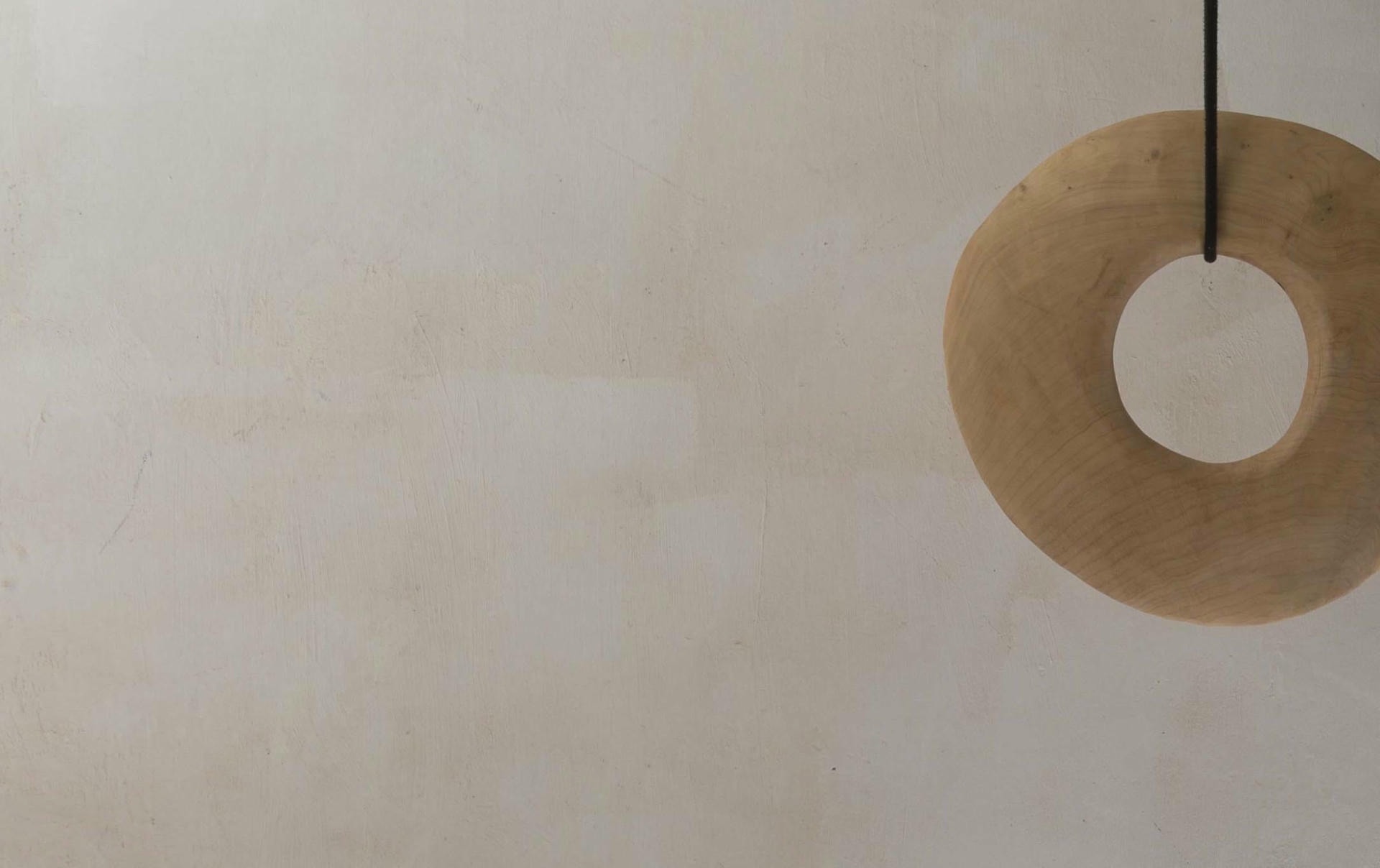 Suspended Sculptural Pendant Lamp Organic Wood Glass by Jrme Pereira 5