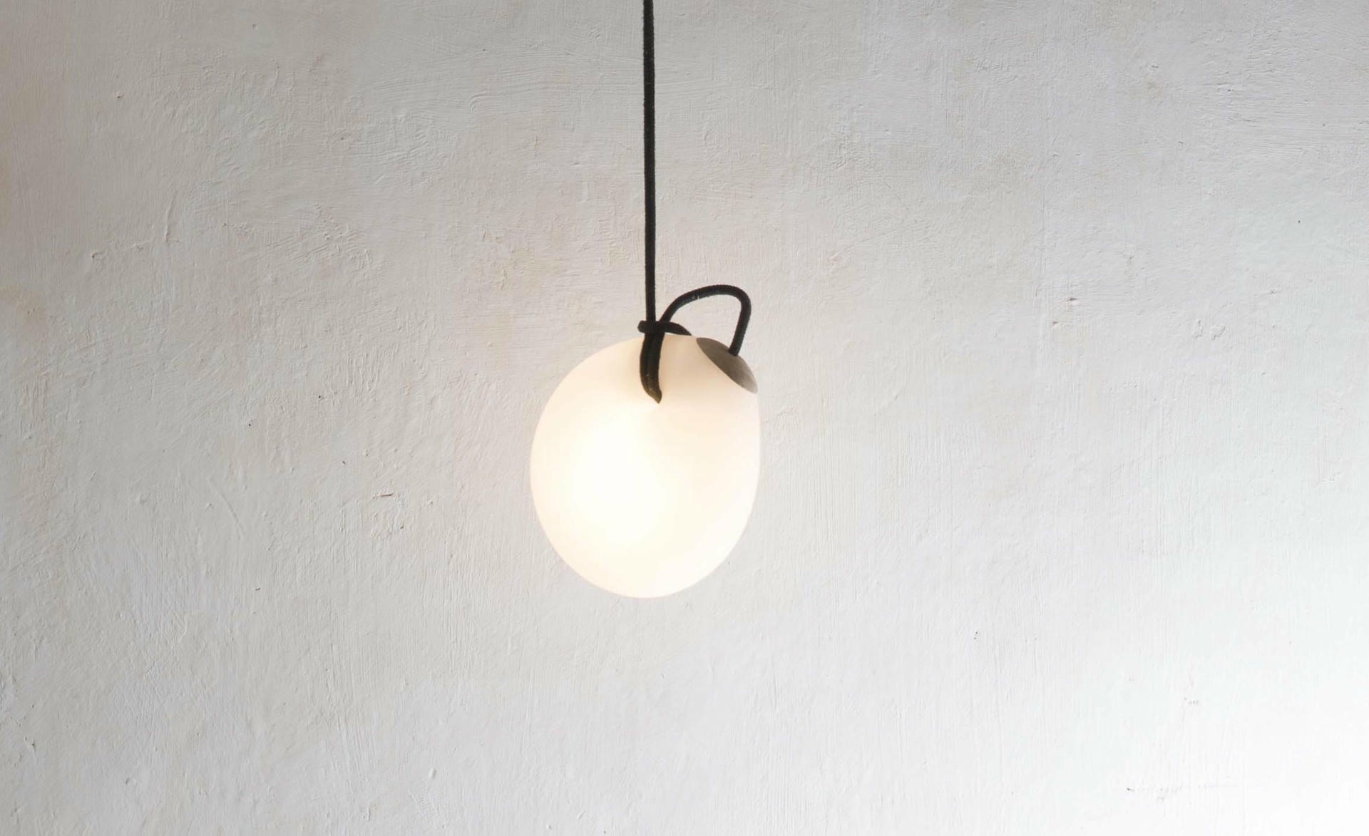 Suspended Sculptural Pendant Lamp Organic Wood Glass by Jrme Pereira 6