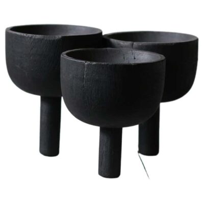 Triple Tray in Iroko Wood by Arno Declercq