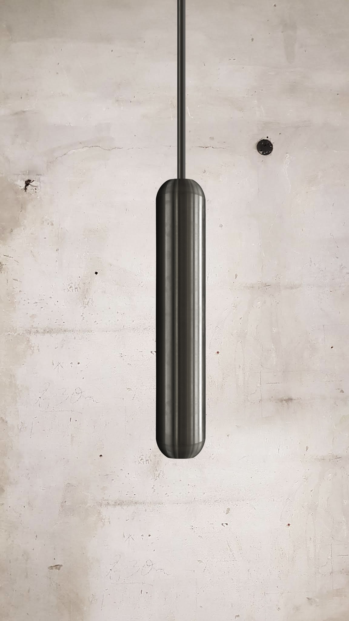U2 Sculptural Brass Suspension Pendant Lamp by Jan Garncarek 5