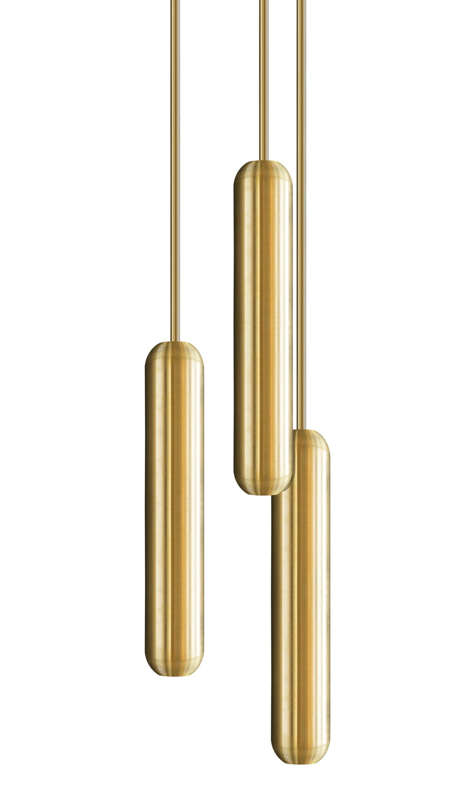 U2 Sculptural Brass Suspension Pendant Lamp by Jan Garncarek 8