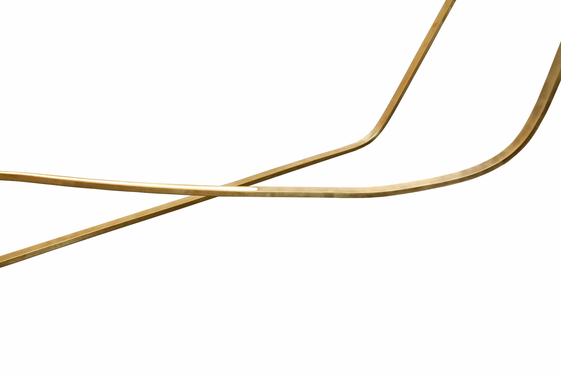 Unique Minimalist Contemporary Sculptural Brass Pendant Light by Morghen Studio 6