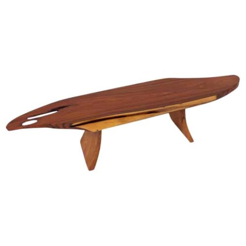 Unique Signed Rosewood Table by Jorg Pietschmann 0