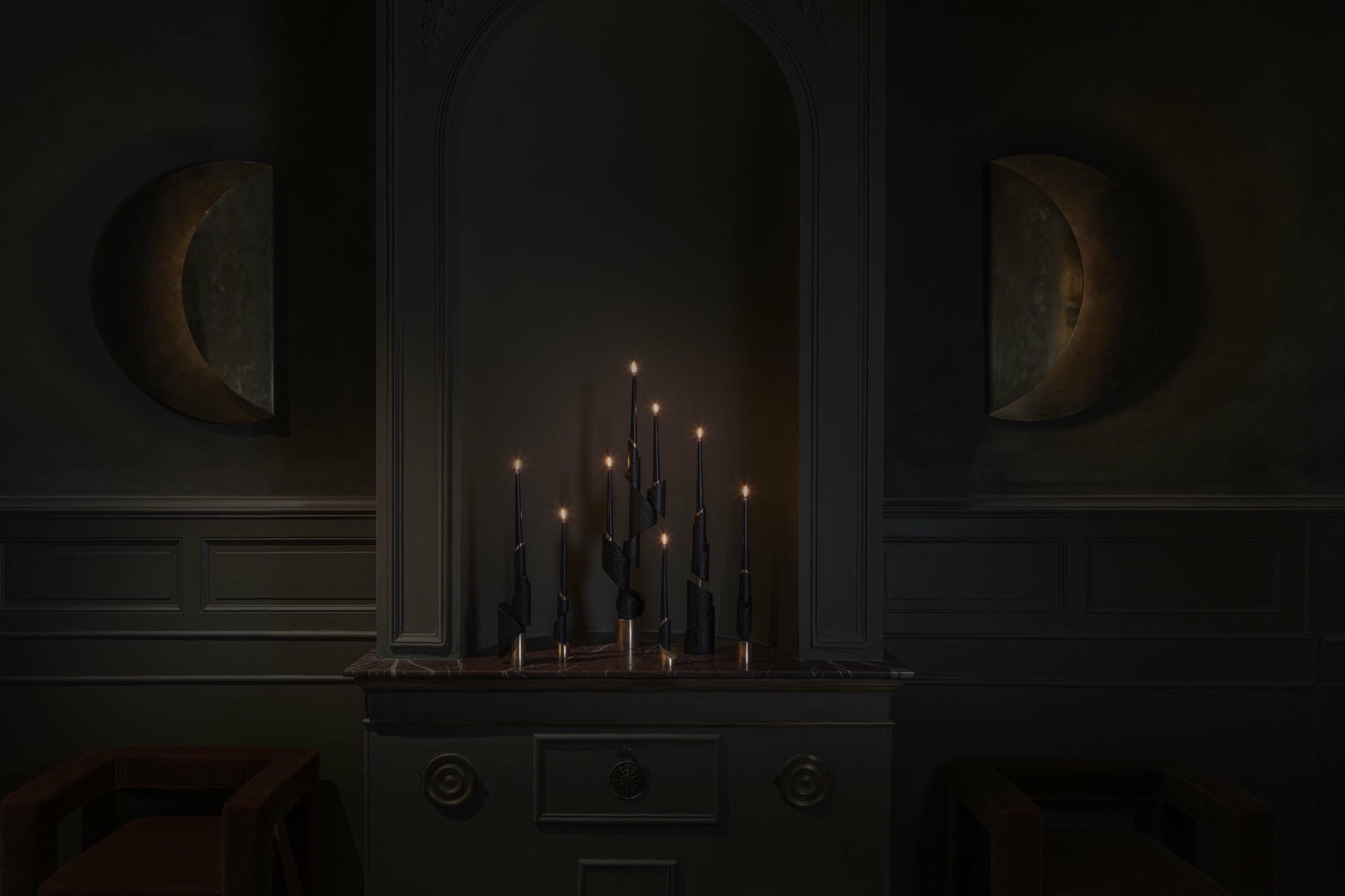 Ashes to Ashes B6 Bronze Chandelier Signed by William Guillon 15