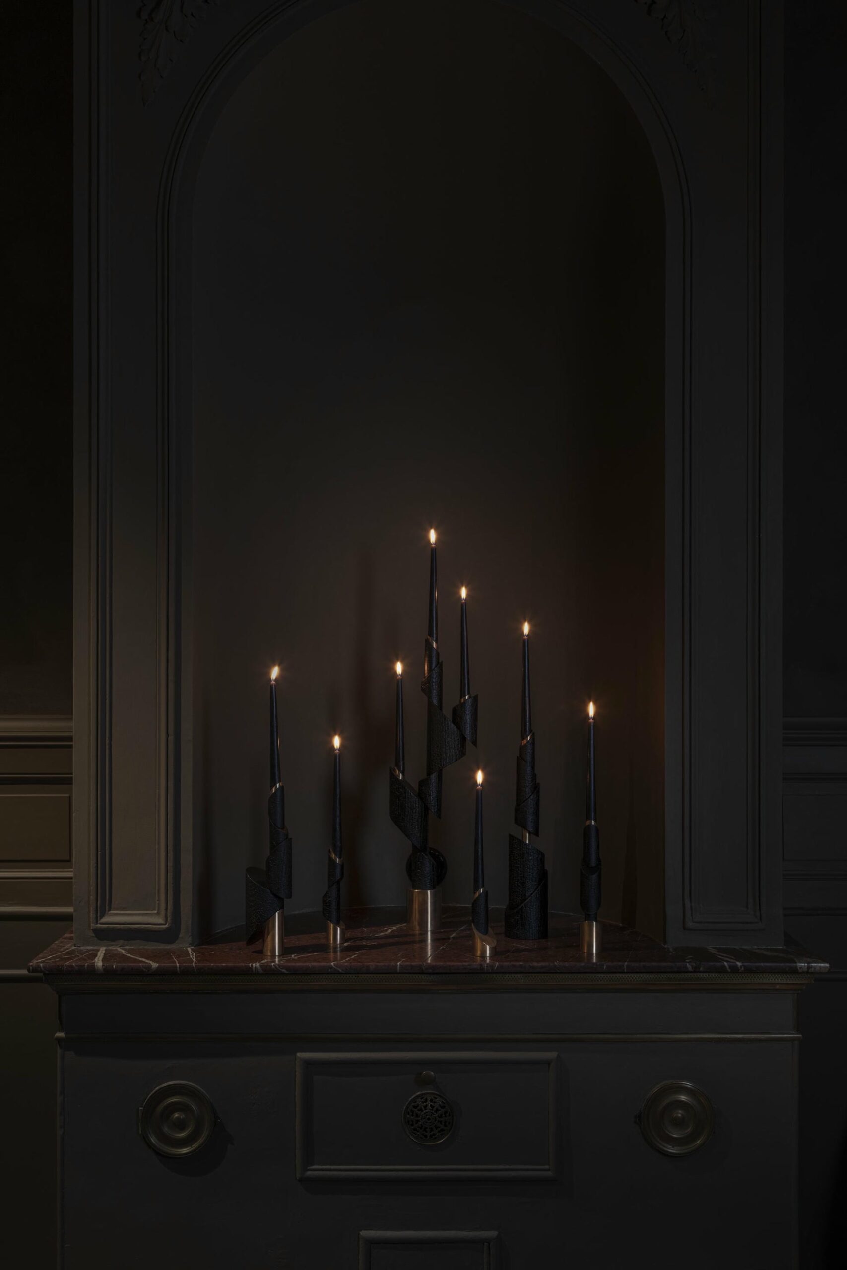 Ashes to Ashes B6 Bronze Chandelier Signed by William Guillon 18