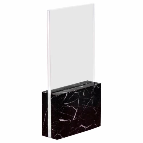 Black Horizon Glass and Marble Table Lamp by Carlos Aucejo