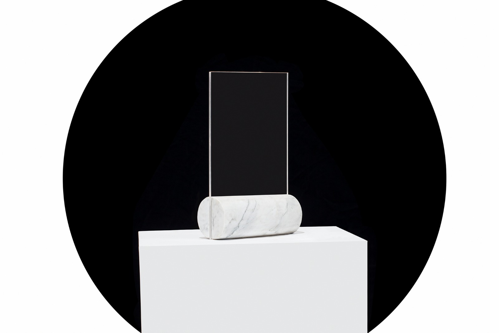 Black Horizon, Glass and Marble Table Lamp by Carlos Aucejo 5
