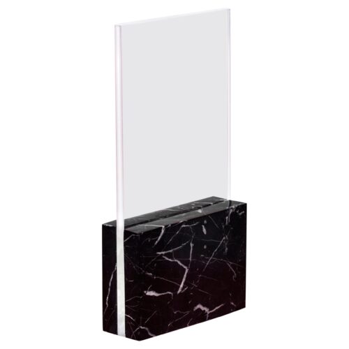 Black Horizon Glass and Marble Table Lamp by Carlos Aucejo