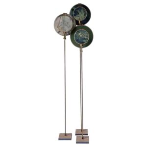 Ensemble of Three Circle Floor Lamps by Sander Bottinga