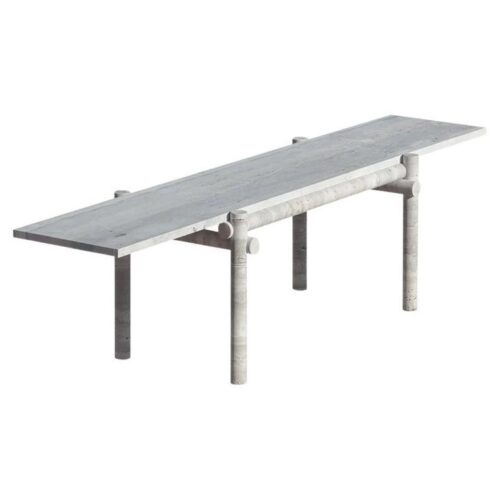 Original Ocean Travertine Coffee Table by Clement Brazille 0