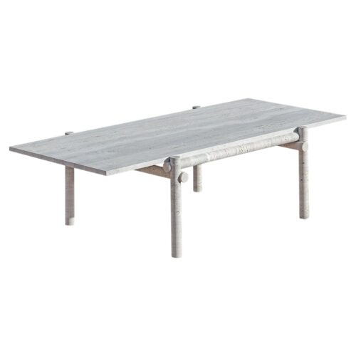 Original Ocean Travertine Coffee Table by Clément Brazille 1
