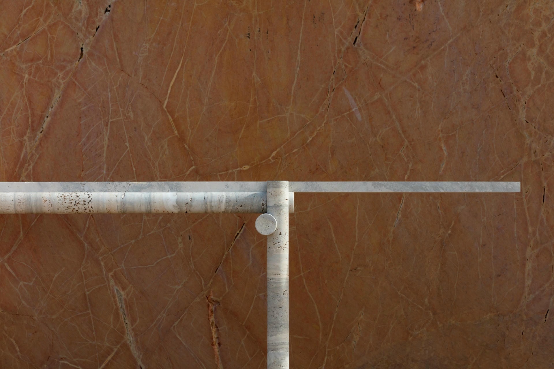 Original Ocean Travertine Coffee Table by Clรฉment Brazille 5