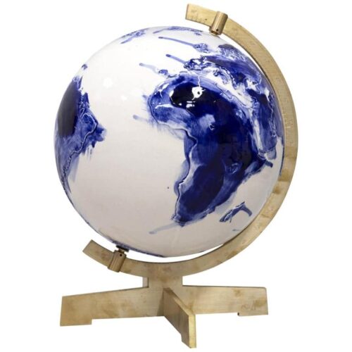 Unique Earth Globe Sculpture by Alex de Witte 0