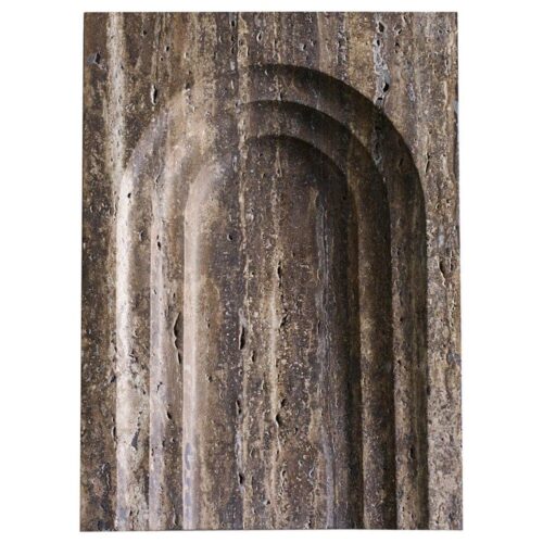 Black Travertine Thoronet Stone Dish by Henry Wilson 0