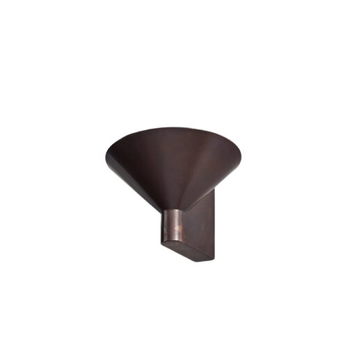 Contemporary Blackened Bronze Conical Wall Light by Henry Wilson 1