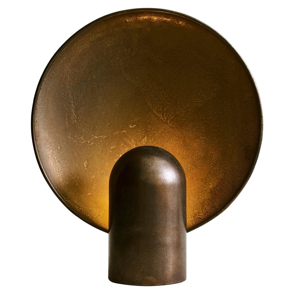 Contemporary Blackened Bronze Surface Sconce by Henry Wilson 1
