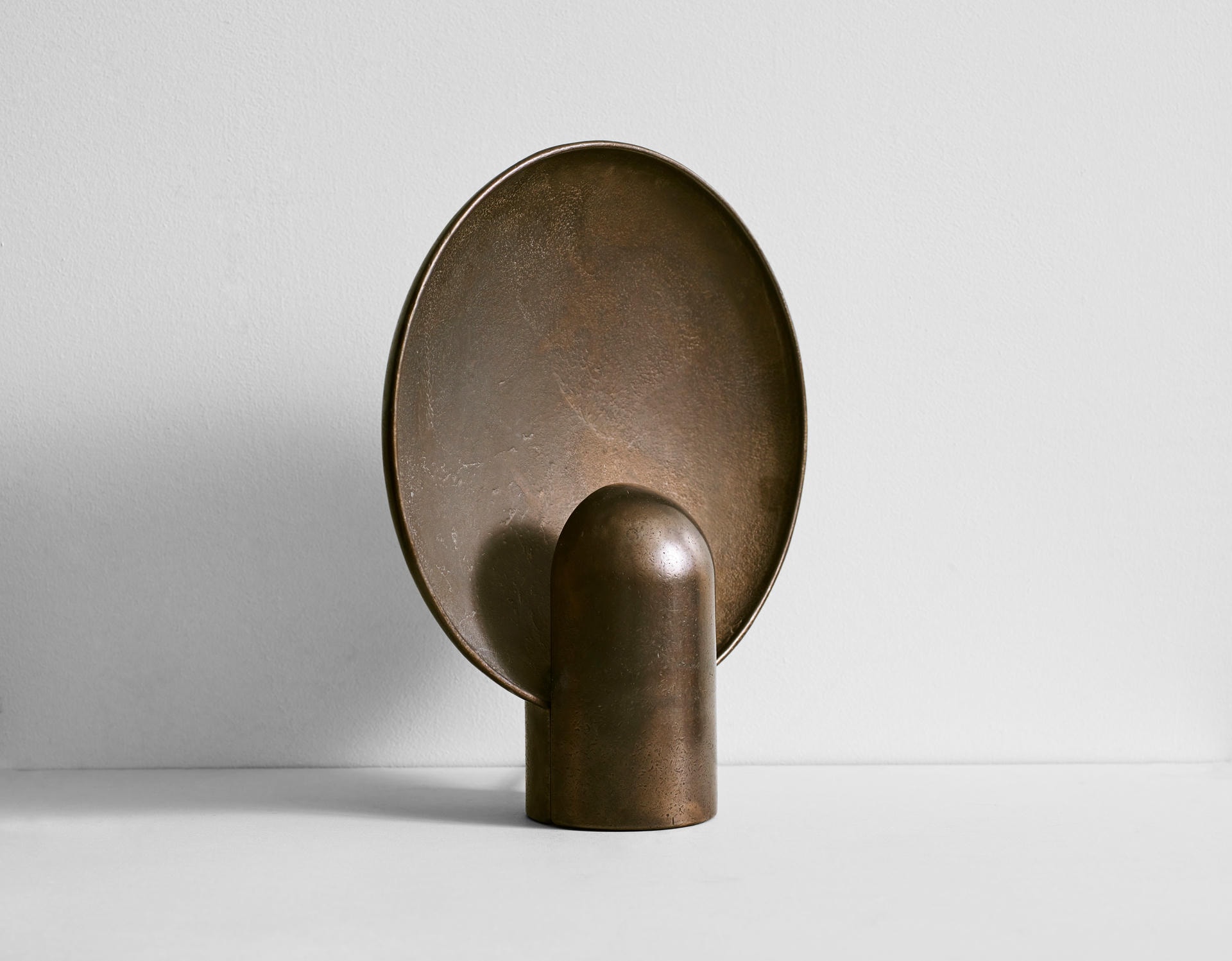 Contemporary Blackened Bronze Surface Sconce by Henry Wilson 2