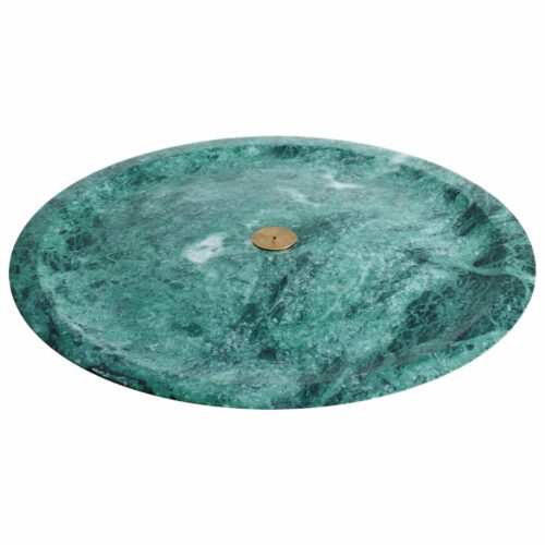 Contemporary Oval Green Marble Incense Plate by Henry Wilson 1