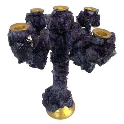 Dark Crystals Overgrown Candelabra by Mark Sturkenboom