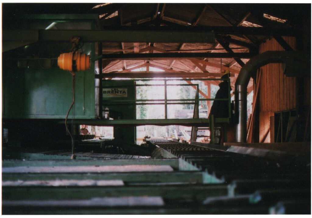 Local sawmill inside rotated