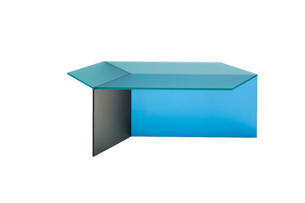 Clear Glass _Isom Oblong_ Coffee Table, Sebastian Scherer 1