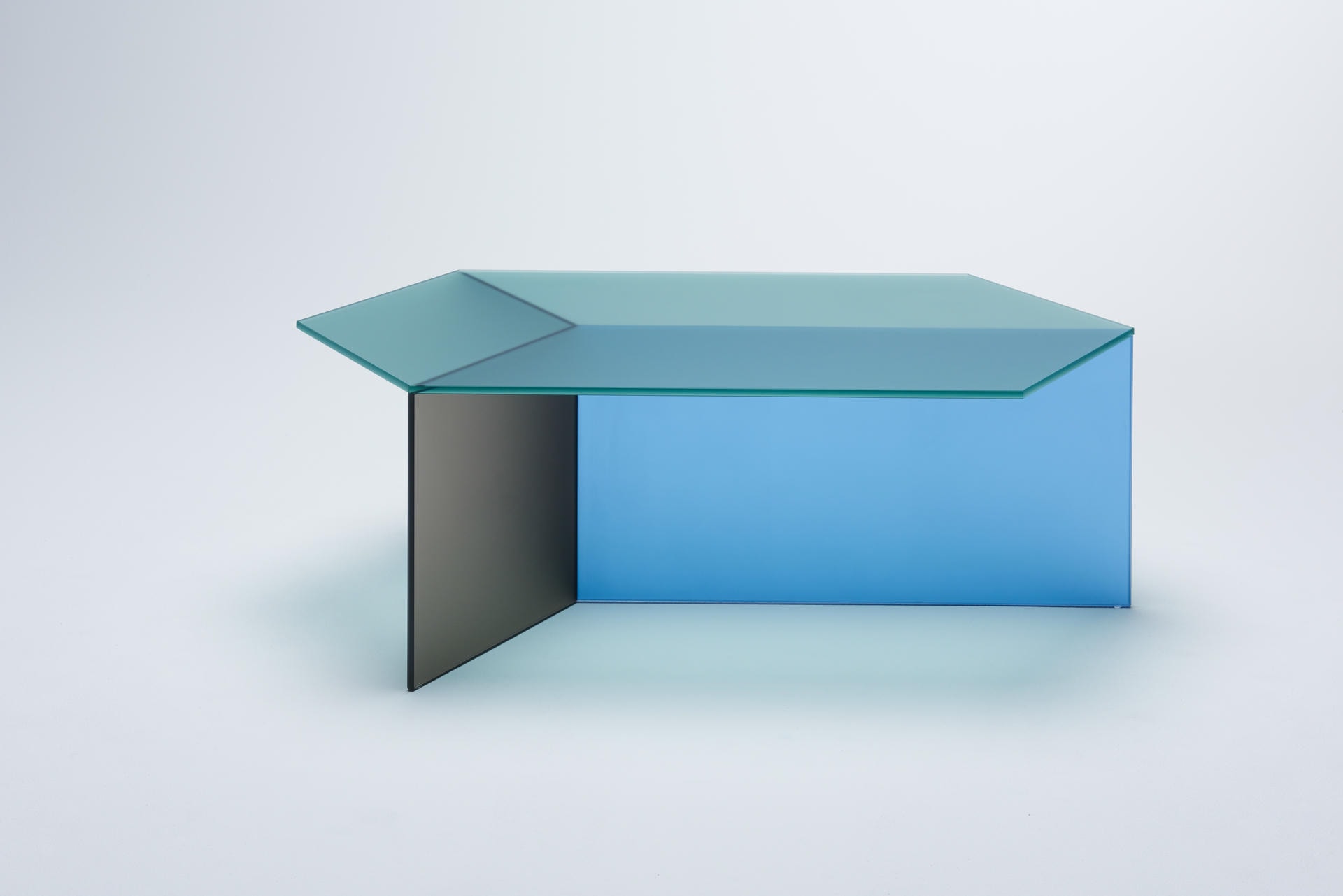 Clear Glass _Isom Oblong_ Coffee Table, Sebastian Scherer 2