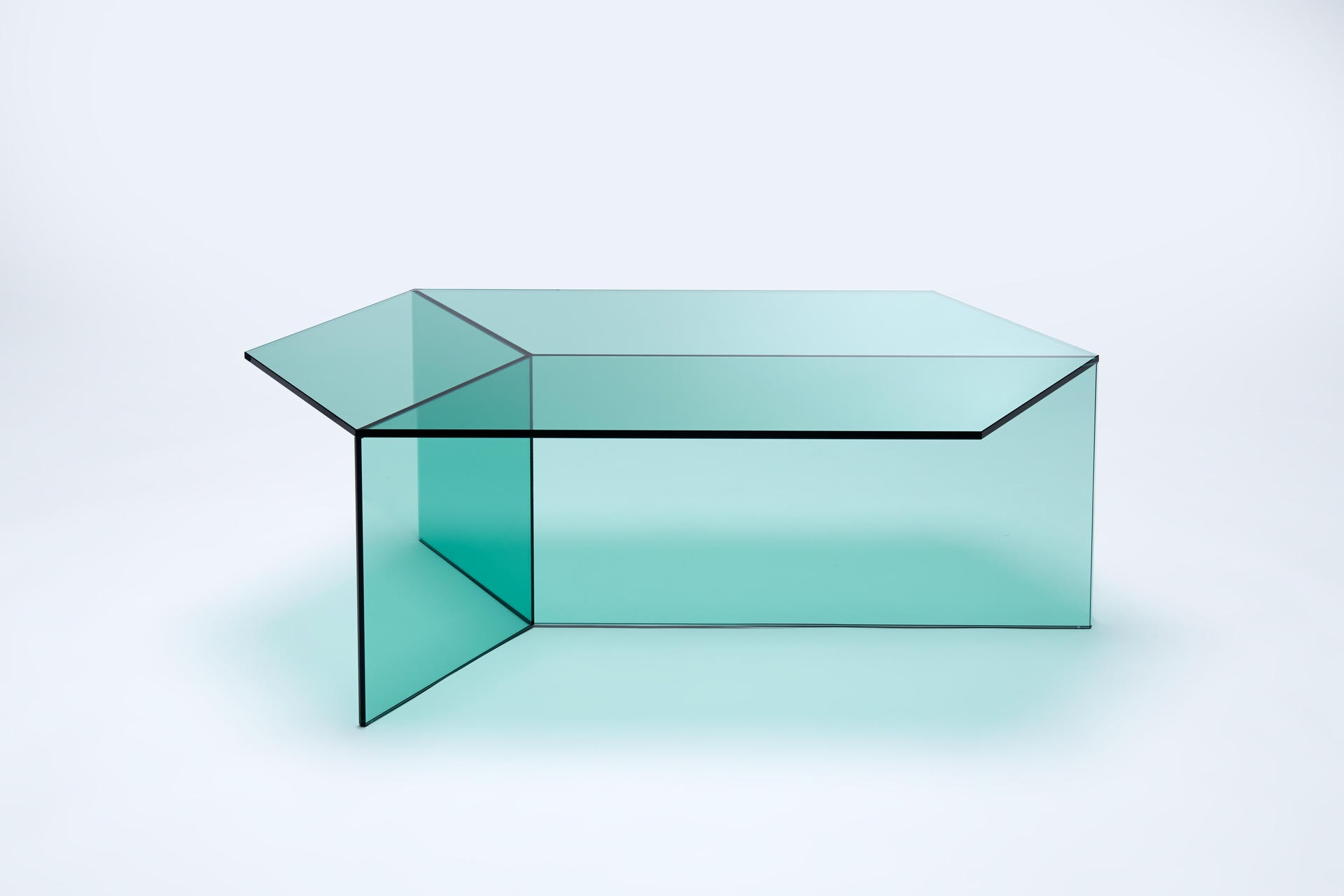 Clear Glass _Isom Oblong_ Coffee Table, Sebastian Scherer 4