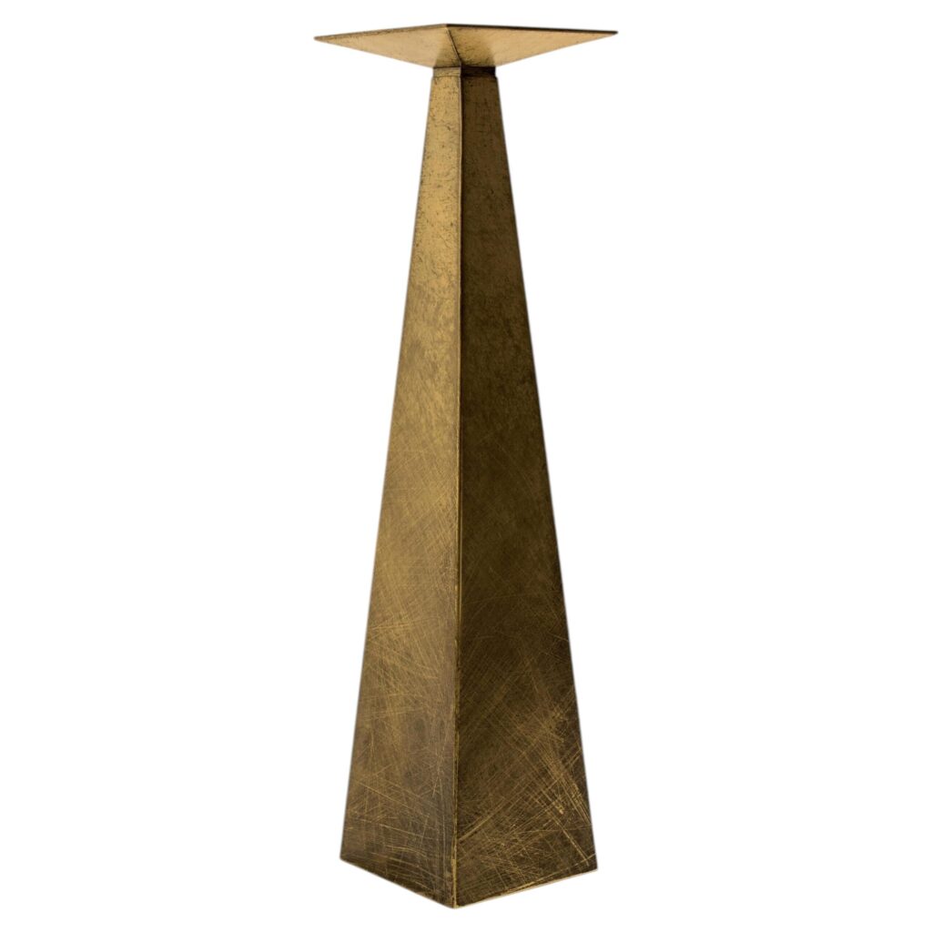 Contemporary Collide Aged Brass Side Table by Pietro Franceschini 1