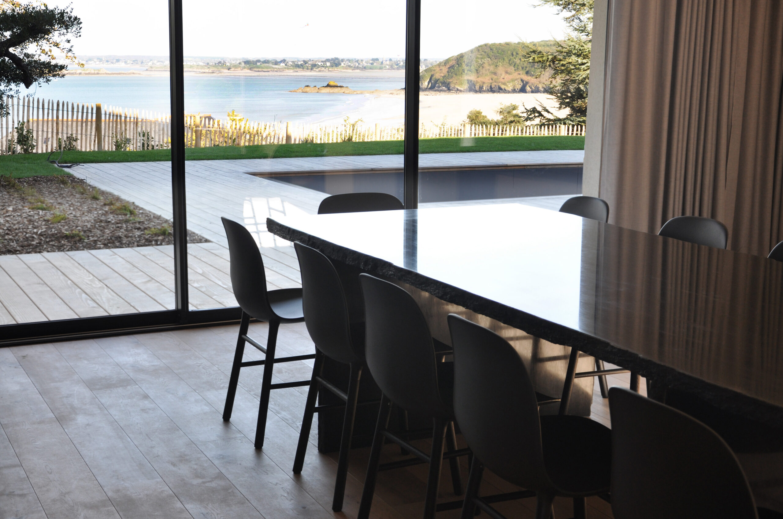 Frustre II Black Slate Sculpted Low Table by Frederic Saulou 10