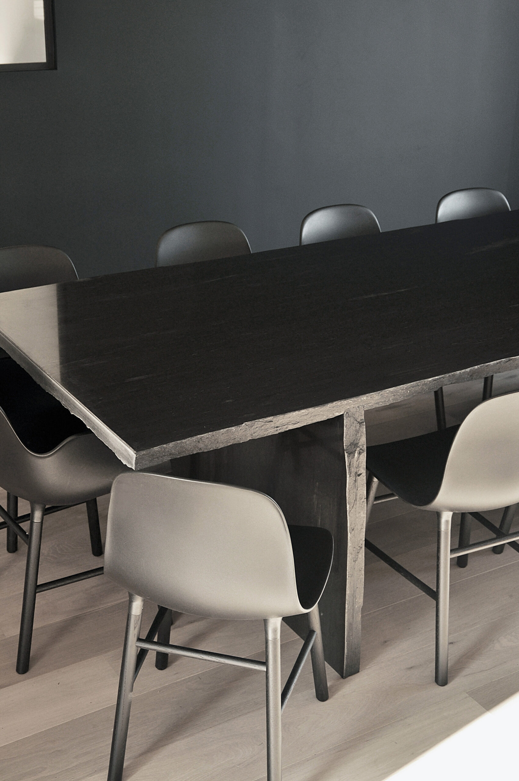 Frustre II Black Slate Sculpted Low Table by Frederic Saulou 8
