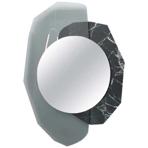 Glass Repeated Mirror Green Version by Os and OOs