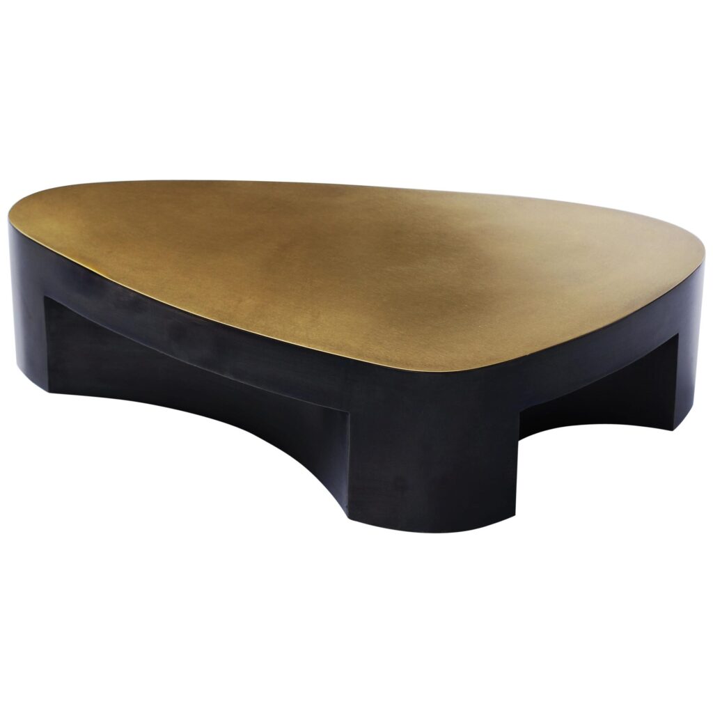 Lutetia Brass Coffee Table Signed by Stefan Leo 1