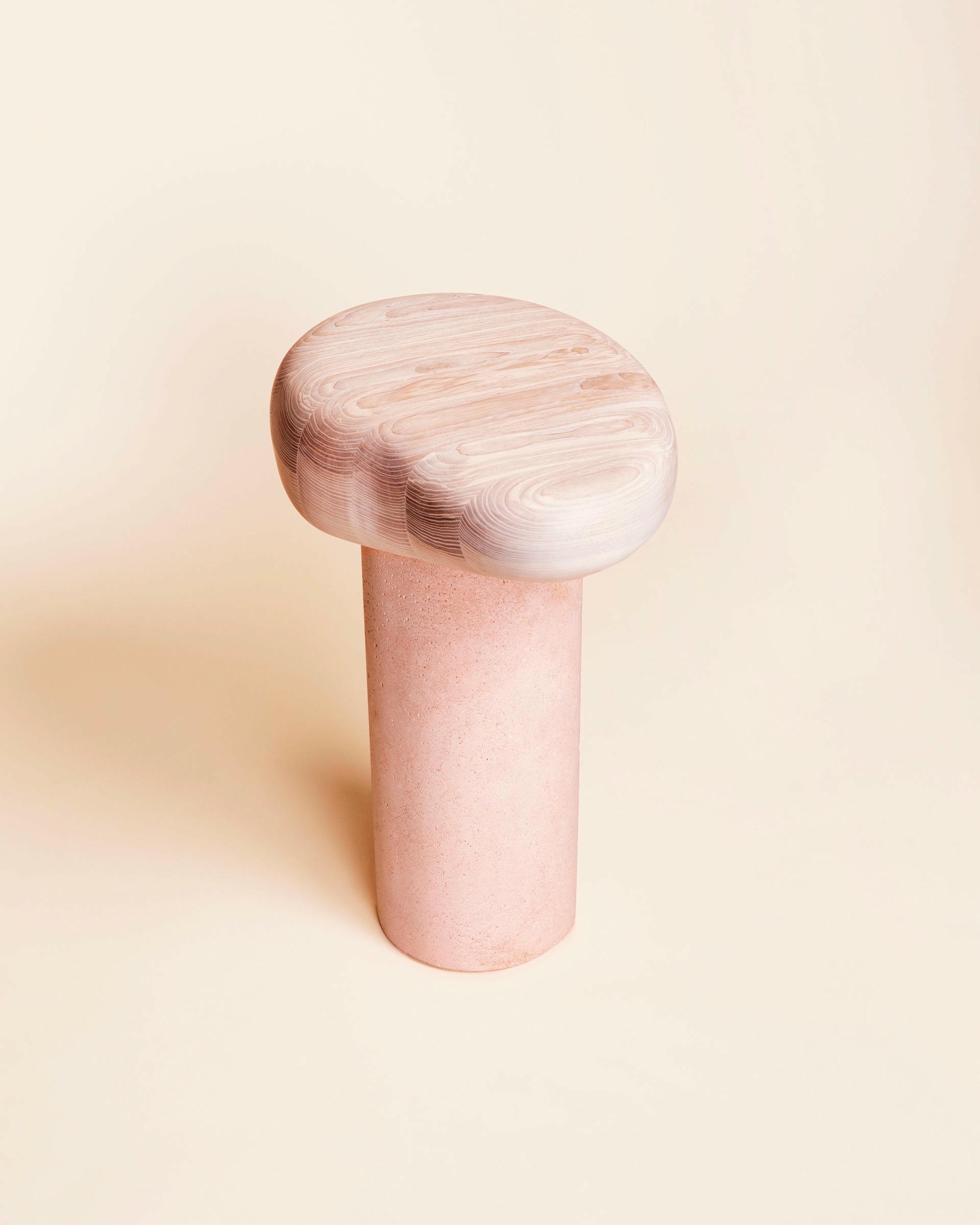Unique Hoodoo Side Table Pedestal Albane Salmon 2