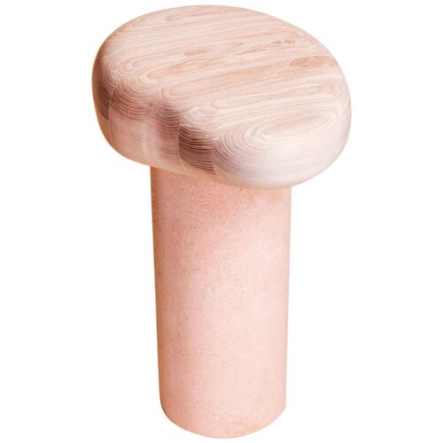 Unique Hoodoo Side Table Pedestal Albane Salmon