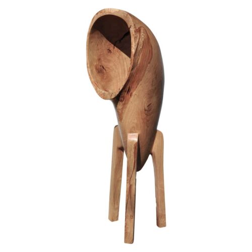 Unique Oak Sculpture Signed by Jörg Pietschmann