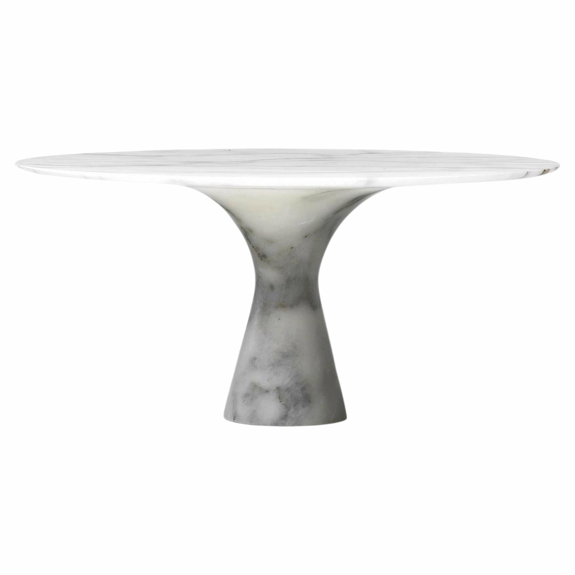 Bianco Statuarietto Refined Contemporary Marble Serving Plate 3215 1