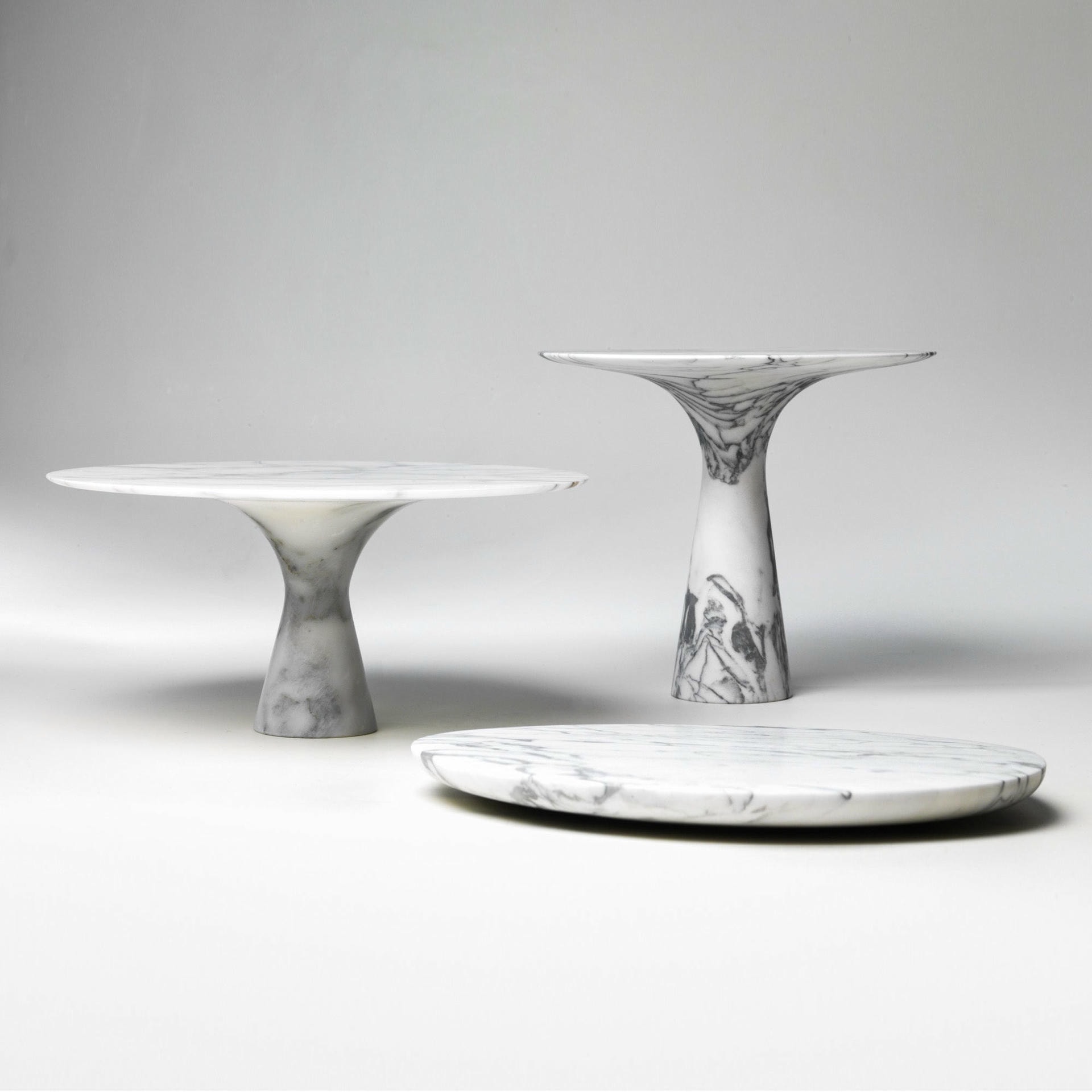 Bianco Statuarietto Refined Contemporary Marble Serving Plate 3215 2