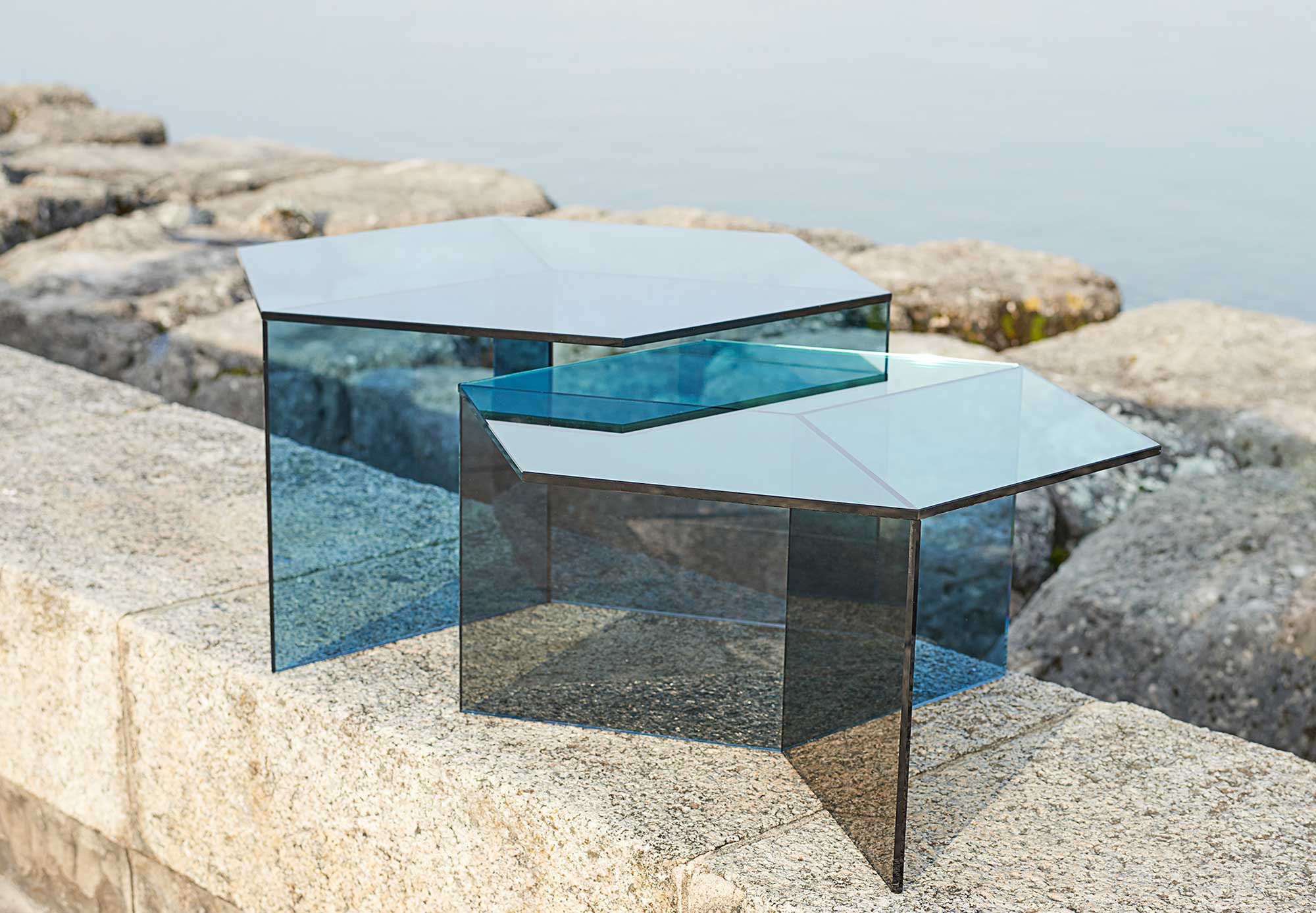 Clear Glass _Isom Tall_ Coffee Table, Sebastian Scherer 14