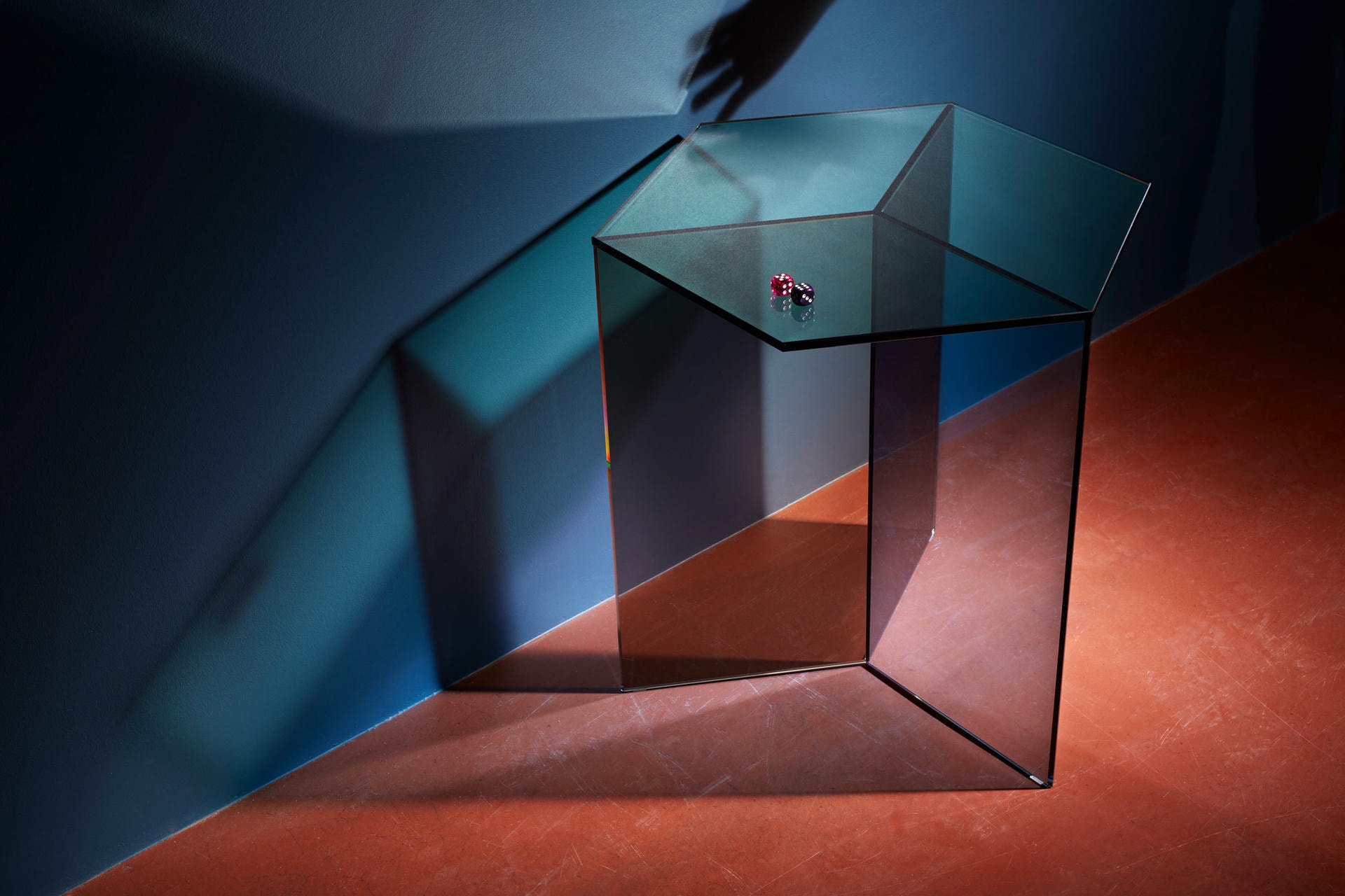 Clear Glass _Isom Tall_ Coffee Table, Sebastian Scherer 4