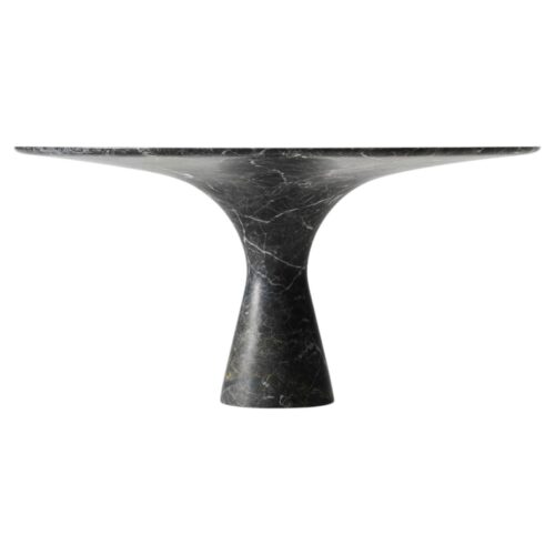 Grey Saint Laurent Refined Contemporary Marble Dining Table 16075 1