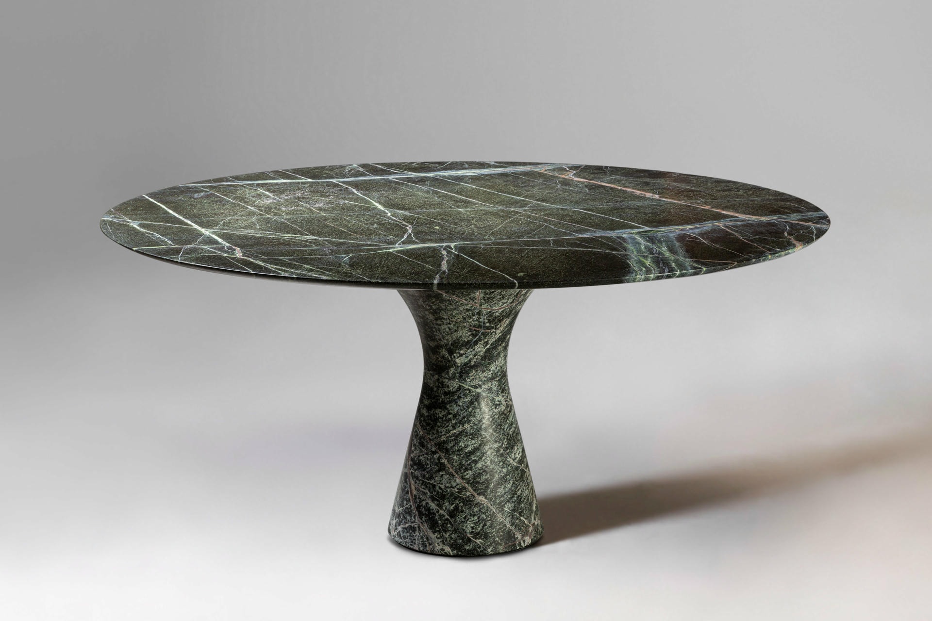 Grey Saint Laurent Refined Contemporary Marble Dining Table 16075 11