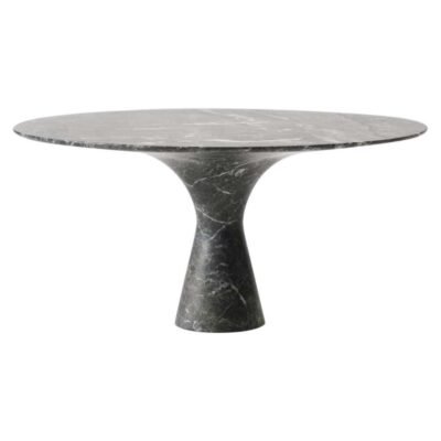 Grey Saint Laurent Refined Contemporary Marble Dining Table 160/75