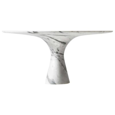 Bianco Statuarietto Refined Contemporary Marble Serving Plate 32/15