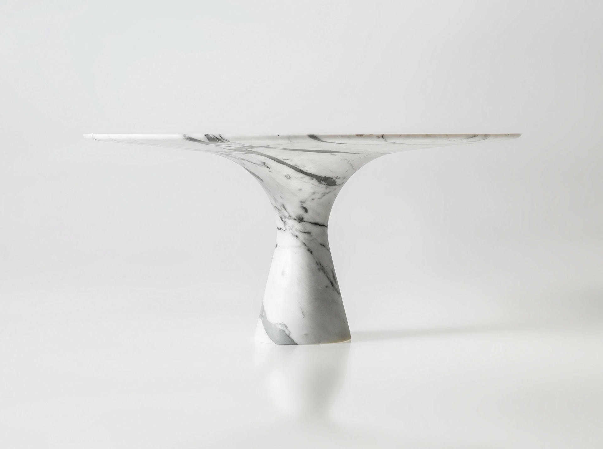 Travertino Rosso Refined Contemporary Marble Dining Table 13075 5
