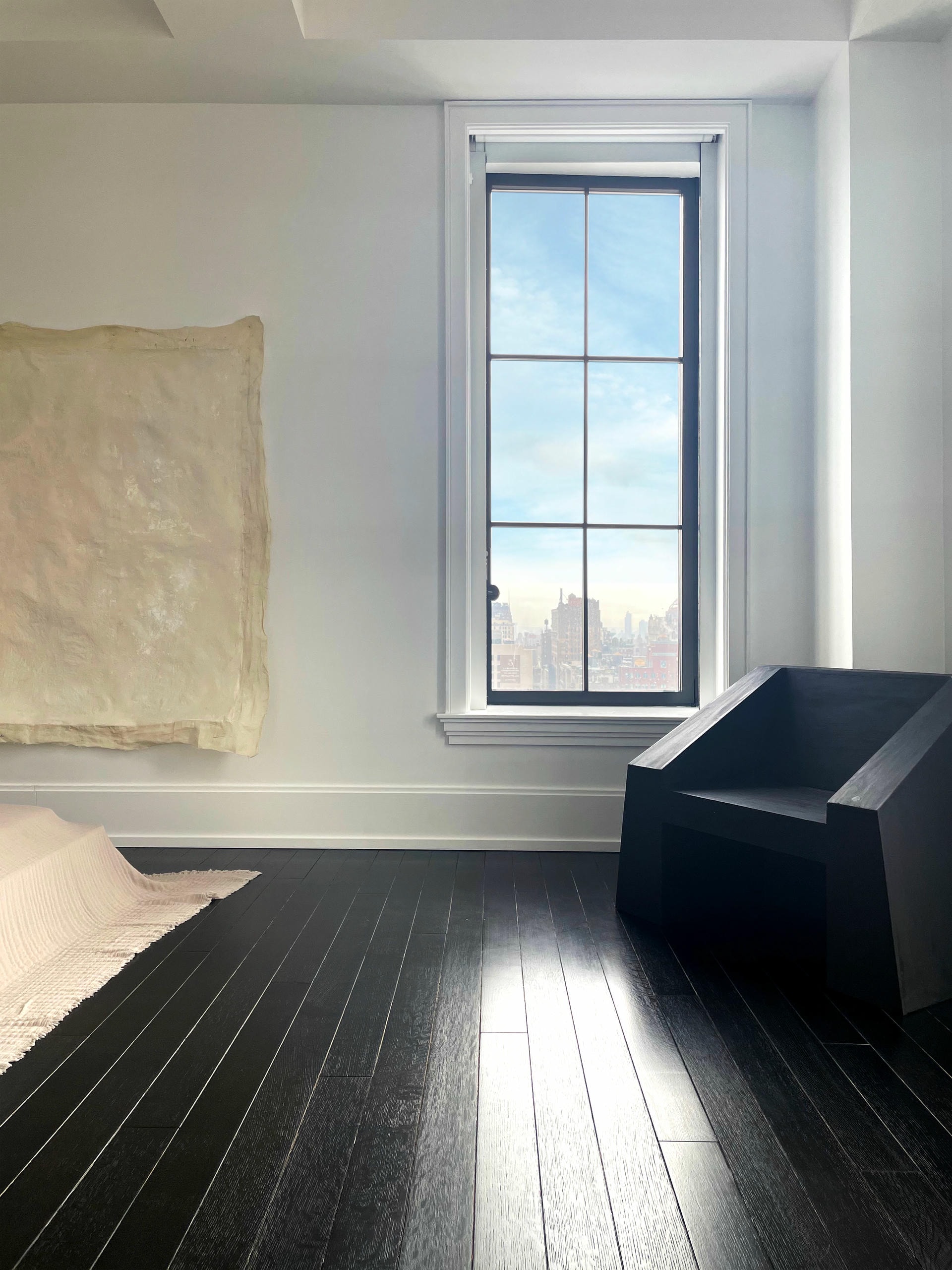 Black Plywood Sculpted Block Form Contemporary Chair by Lucas Tyra Morten 8