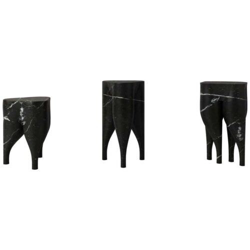 Ensemble of 3 Cha Cha Cha Side Tables Stools by Pietro Franceschini