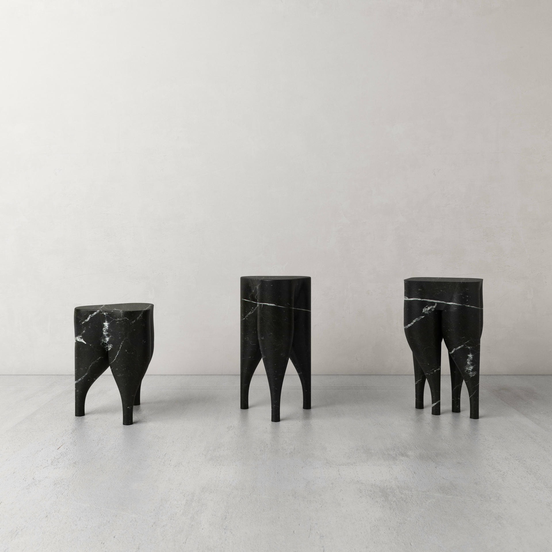 Ensemble of 3 Cha Cha Cha Stools by Pietro Franceschini 5